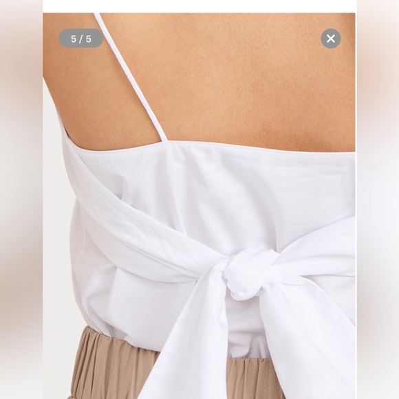 NWT Tibi Poplin Halter Top Size 00 - Can be worn two ways - Picture 4 of 10